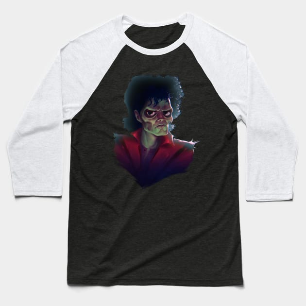 Thriller Baseball T-Shirt by fabiobottega